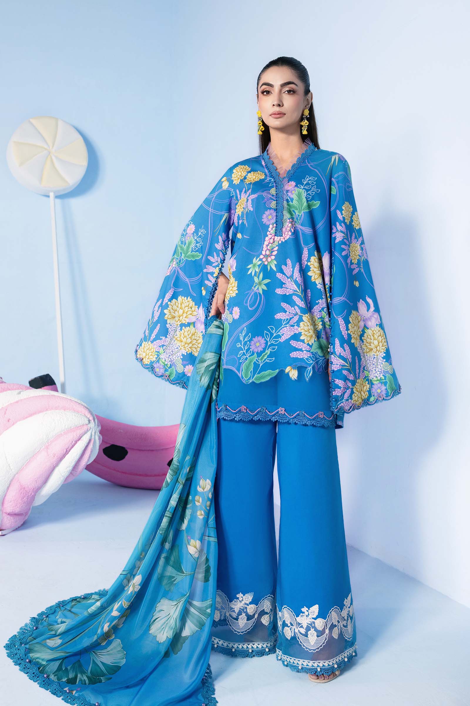 MARIA.B M.BASIC LAWN 202=13 B Aangan the essence of lawn & chiffon