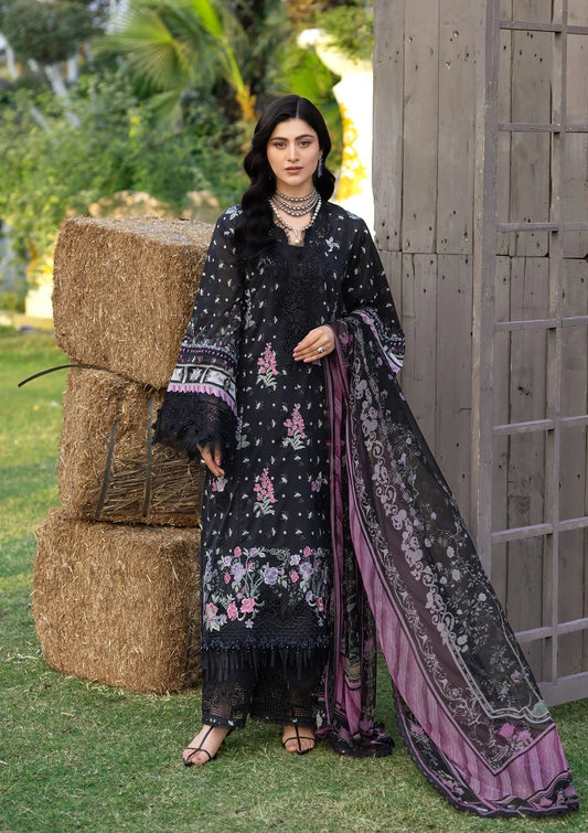 Elaf Chikankari Prints Lawn 2026=ERC-ERC-7A ARZO Aangan the essence of lawn & chiffon