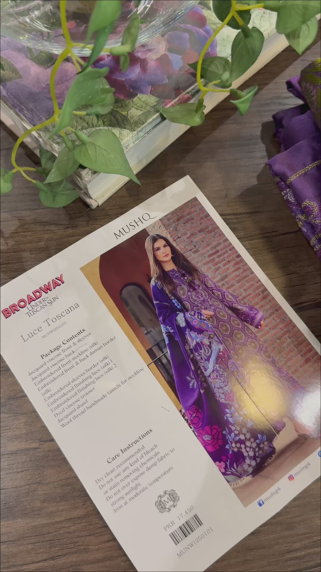 	Mushq Broadway festive winter collection for ladies
• 	Elegant Pakistani winter outfits by Mushq Broadway
• 	Mushq Broadway luxury salwar suits for cold weather
• 	Mushq Broadway winter fashion Pakistani suits online