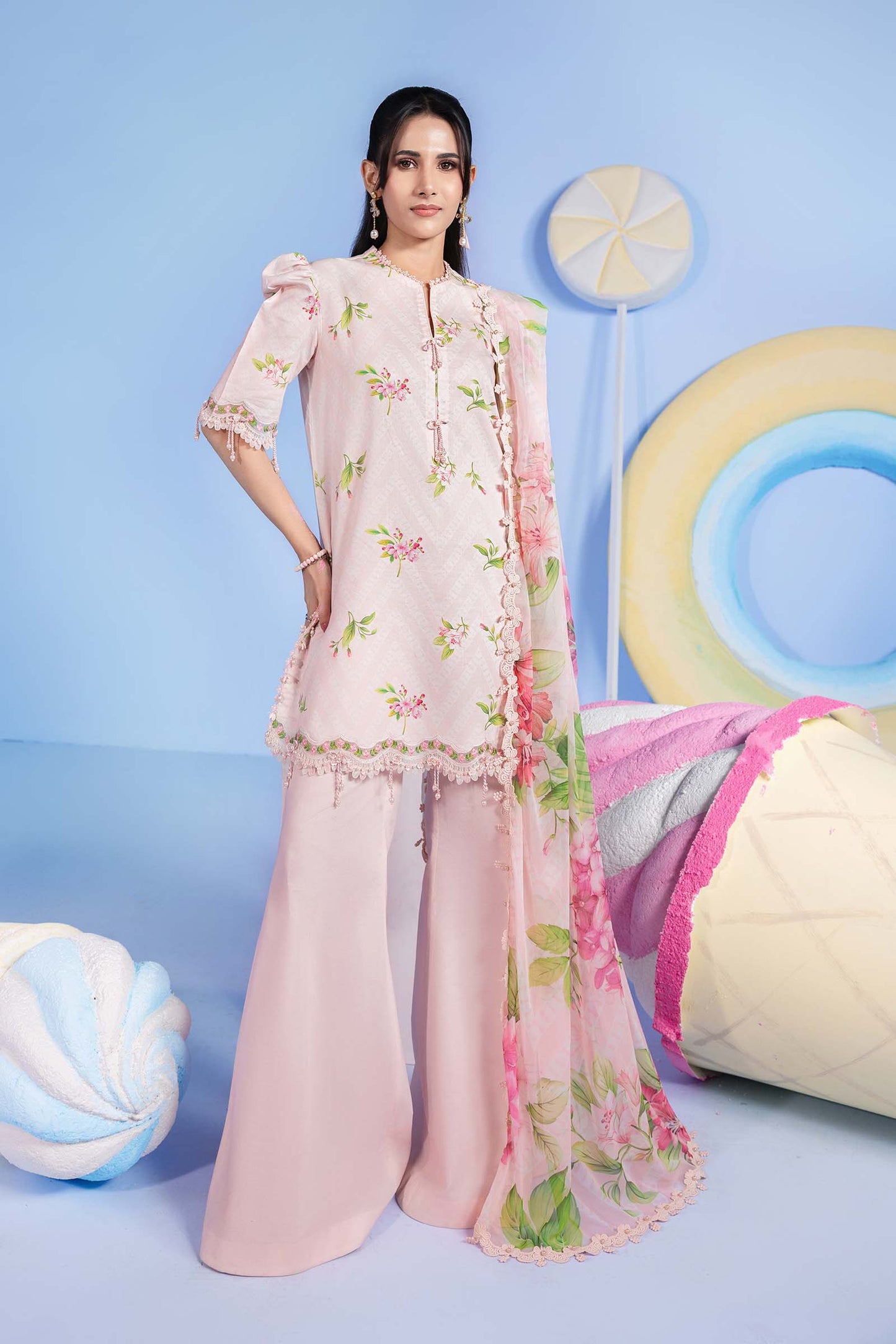 MARIA.B M.BASIC LAWN 202=15 A Aangan the essence of lawn & chiffon
