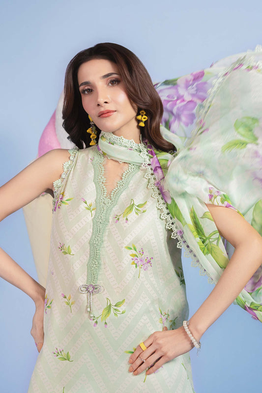 MARIA.B M.BASIC LAWN 2026=15 B Aangan the essence of lawn & chiffon