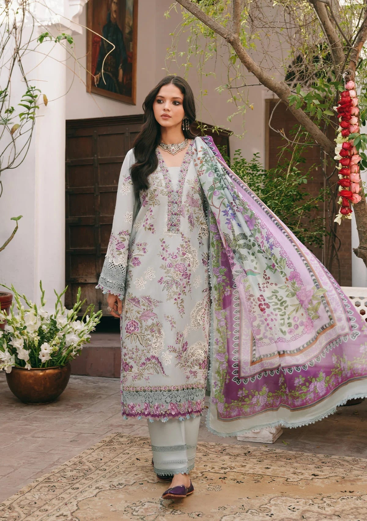 KAHF LUXURY LAWN 2026=6b Aangan | the Essence of Lawn & Chiffon