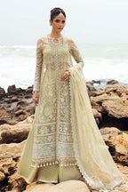“Leela by Afrozeh – original Pakistani embroidered organza suit with raw silk trouser, perfect for wedding and festive wear”