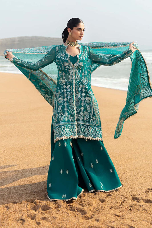 - “Unstitched 3-piece Pakistani festive wear – Afrozeh Firdaus”
