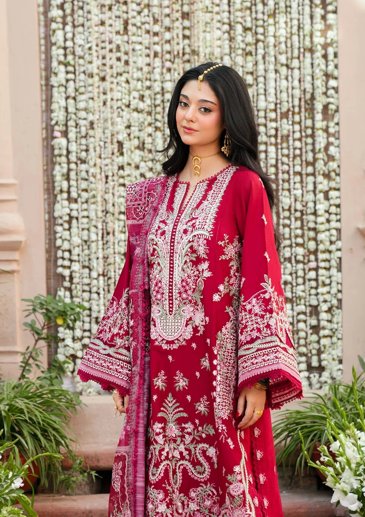 KAHF LUXURY LAWN 2026=1B Aangan | the Essence of Lawn & Chiffon
