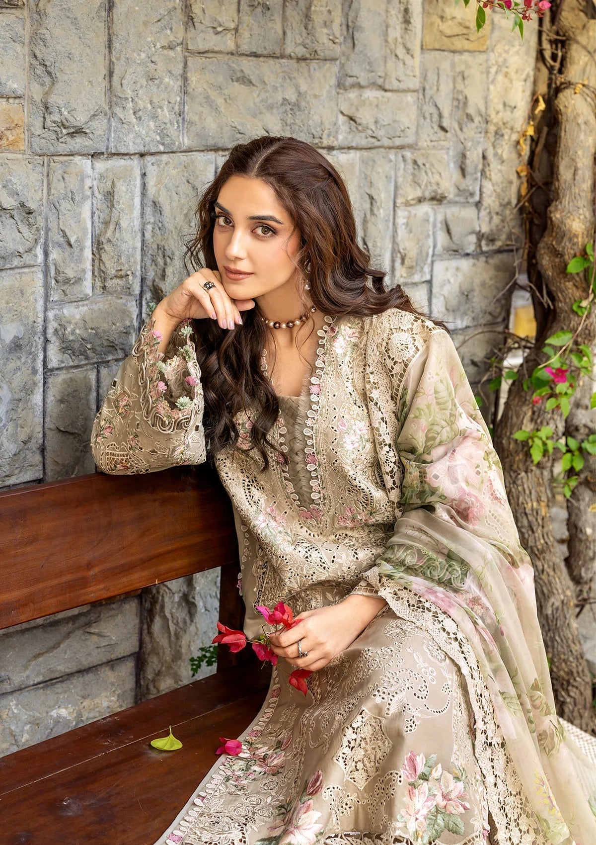 ELAF LUXURY LAWN '26=2A CAMELLIA Aangan the essence of lawn & chiffon
