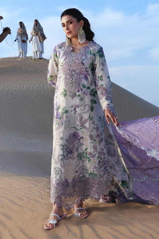 Nureh Aman Lawn 2026=Amaris NE-231 Aangan the essence of lawn & chiffon