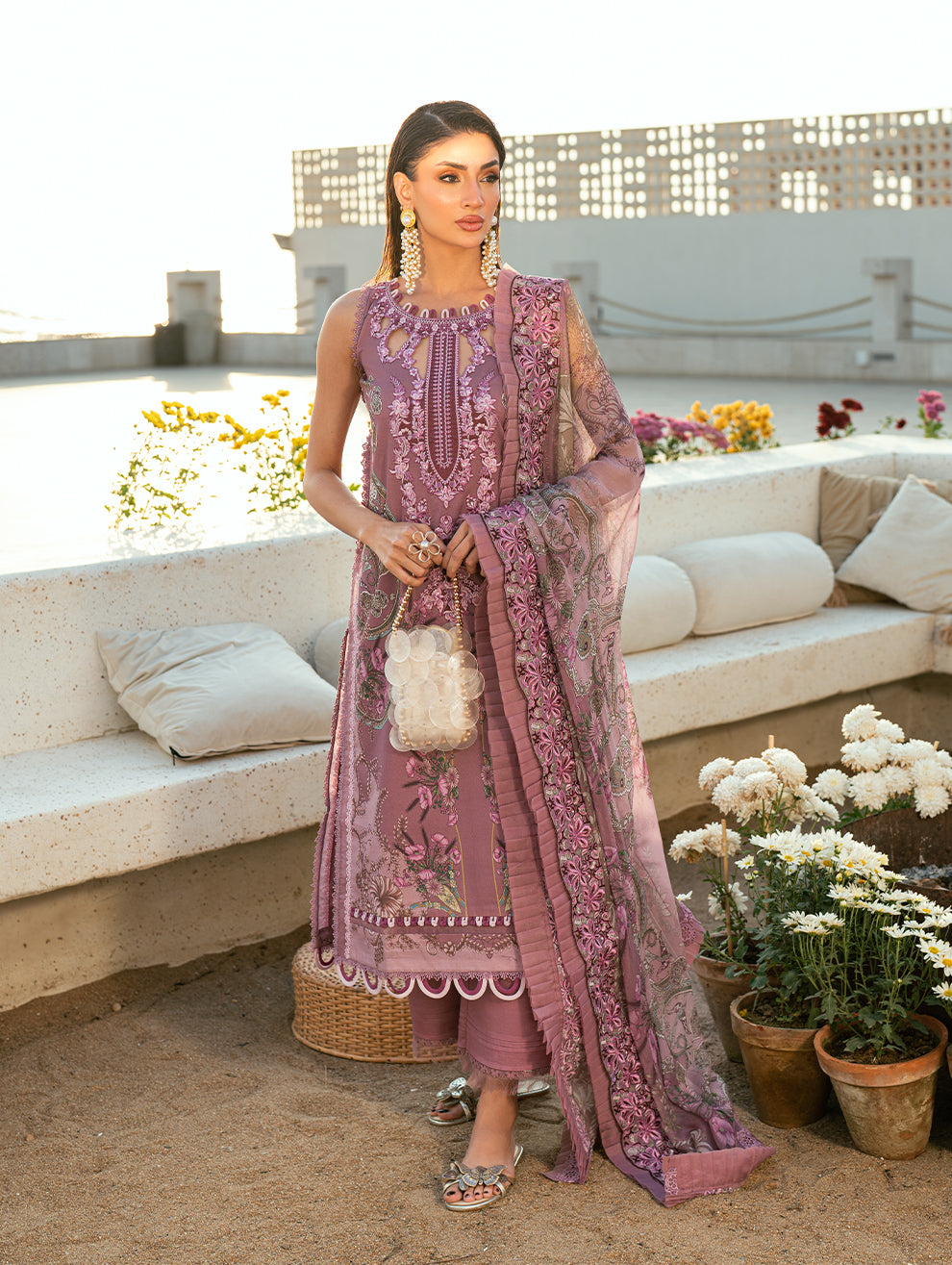 Jade Needle Wonder 2026-01 Aangan | the Essence of Lawn & Chiffon