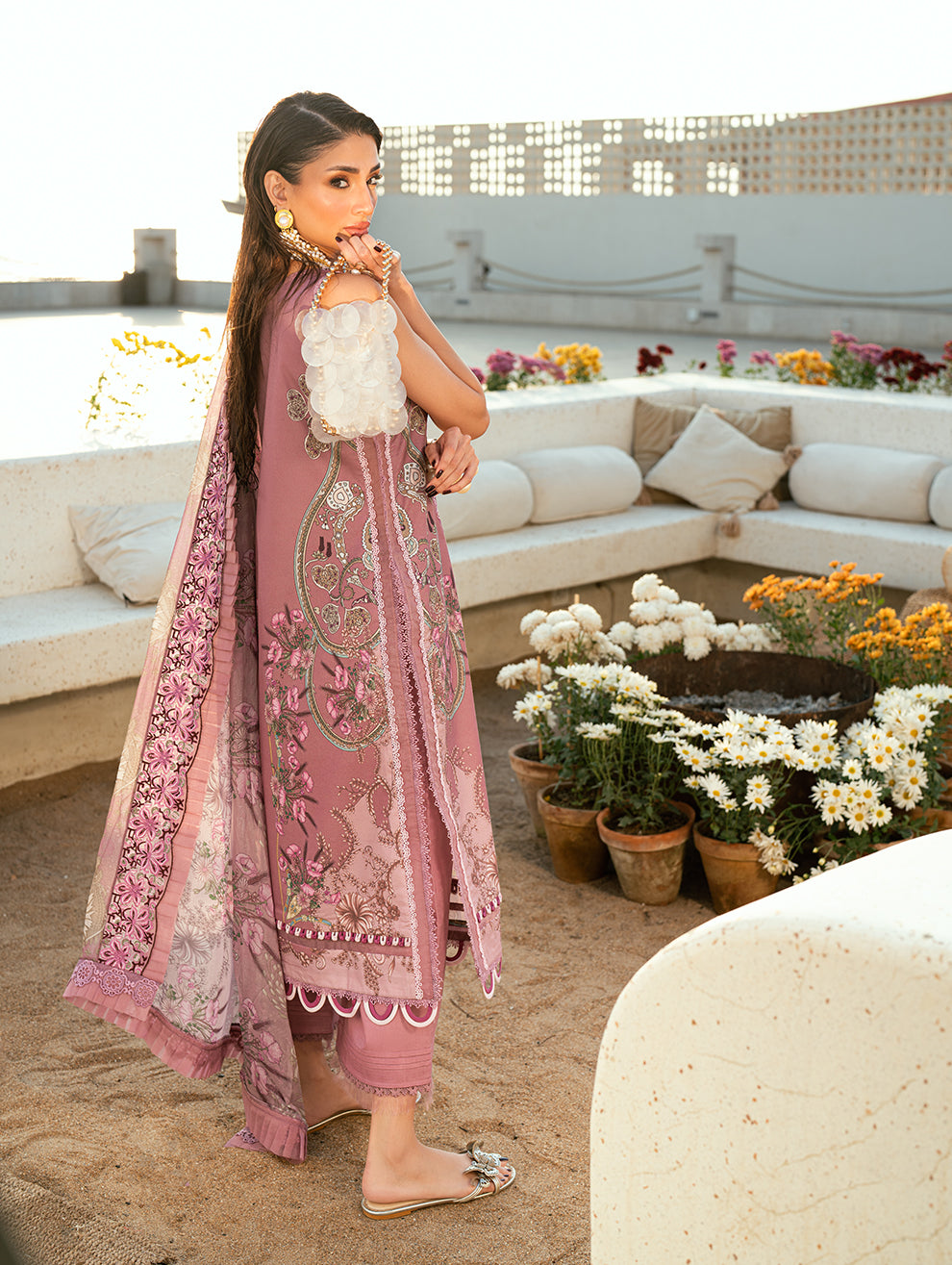 Jade Needle Wonder 2026-01 Aangan | the Essence of Lawn & Chiffon