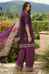 Charizma Combinations 2026 Lawn-CC6-5 Aangan the essence of lawn & chiffon