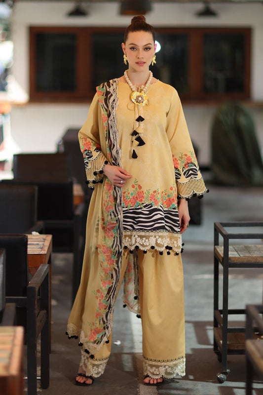 Charizma Combinations 2026 Lawn-CC6-6 Aangan the essence of lawn & chiffon