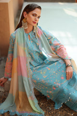 Charizma Combinations 2026 Lawn-CC6-3 Aangan the essence of lawn & chiffon