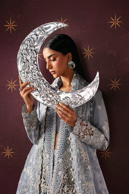 Magician by Afrozeh - La Fuchsia 2026 hand-embellished embroidery detail | Aangan