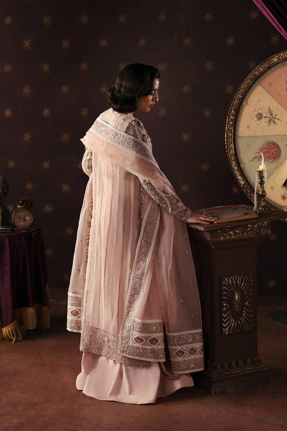 Hermit by Afrozeh - La Fuchsia 2026 hand-embellished embroidery detail | Aangan