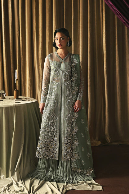 Fortune Teller by Afrozeh - La Fuchsia 2026 unstitched festive suit, front view | Aangan
