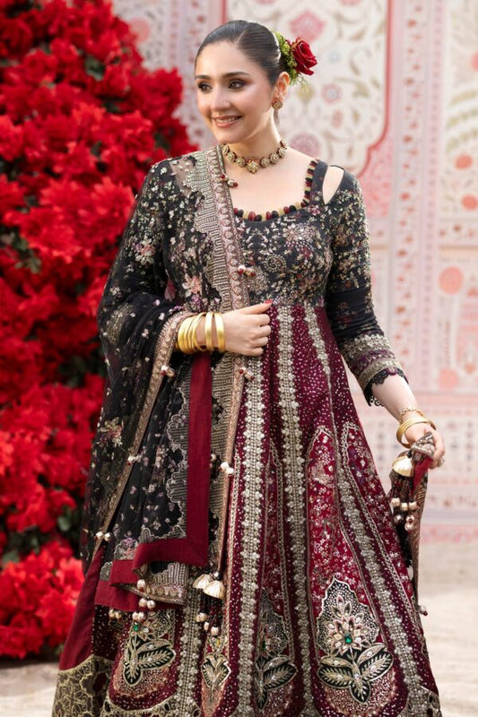 Nureh NL-95 Emara unstitched Pakistani suit - alternate view - Jhoomro Collection Aangan
