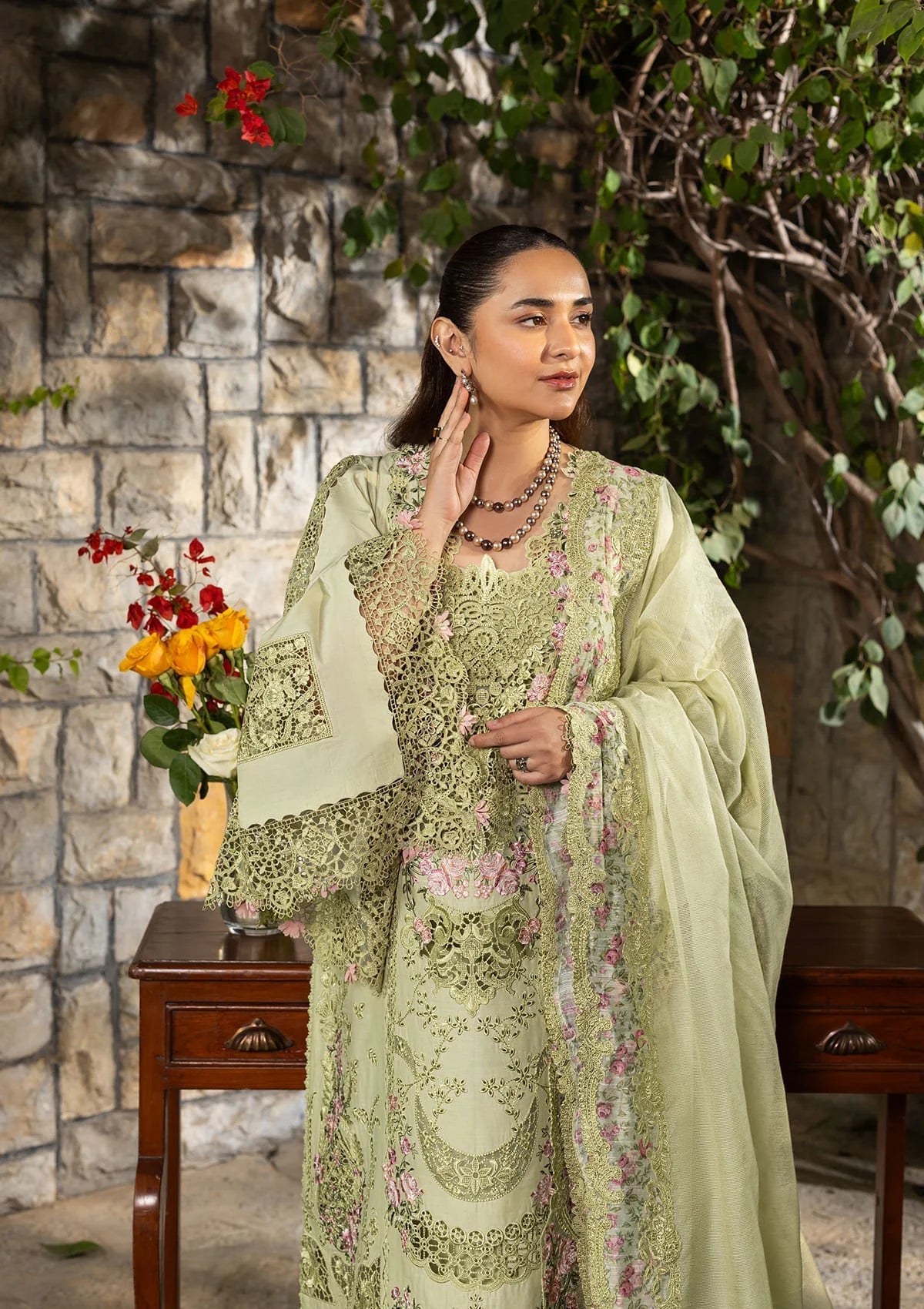 ELAF LUXURY LAWN '26=--11 SPANISH MUSE Aangan the essence of lawn & chiffon