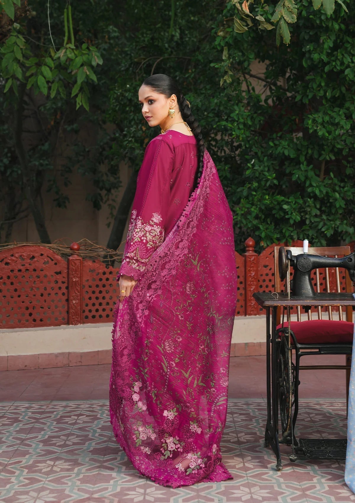 KAHF LUXURY LAWN 2026 =7A Aangan | the Essence of Lawn & Chiffon