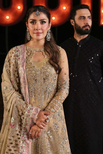 Nureh NL-85 Raina unstitched Pakistani suit - alternate view - Jhoomro Collection Aangan