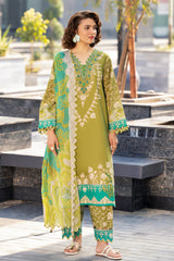Charizma Combinations 2026 Lawn-CC6-7 Aangan the essence of lawn & chiffon