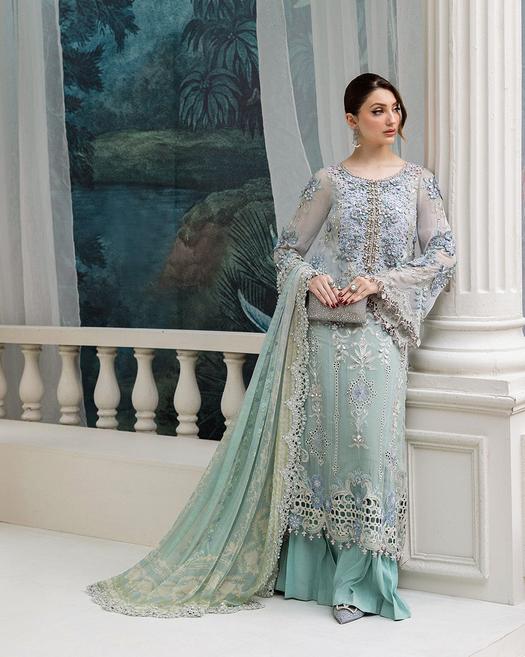 - "Maria B Chiffon 2025 MPC-25-108 full outfit image
