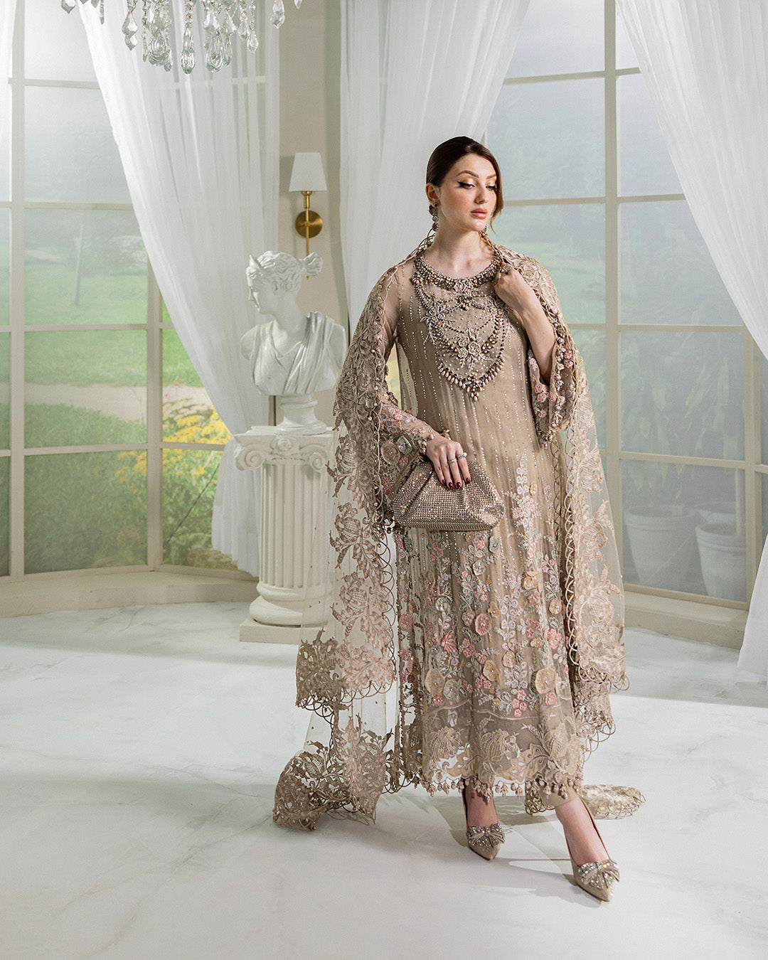 Maria B Chiffon 2025 MPC-25-107 unstitched 3-piece suit