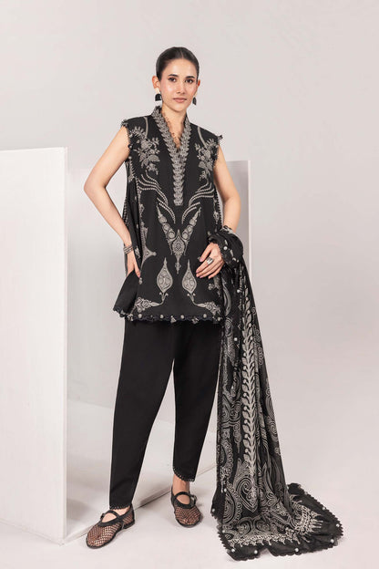 MARIA.B M.BASIC LAWN 202=3B Aangan the essence of lawn & chiffon