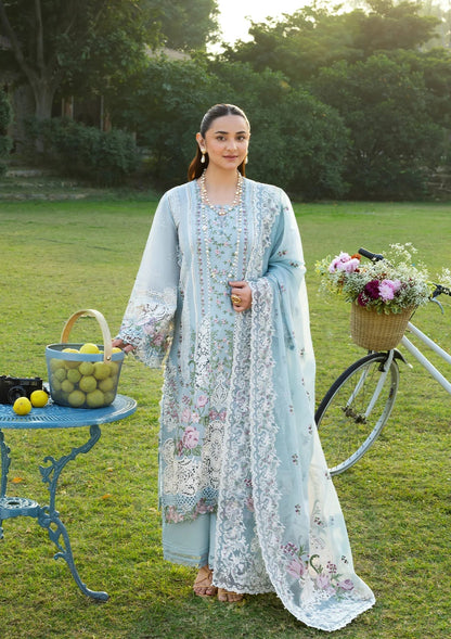 ELAF LUXURY LAWN '26=07 MORNIG DRIZZLE Aangan the essence of lawn & chiffon