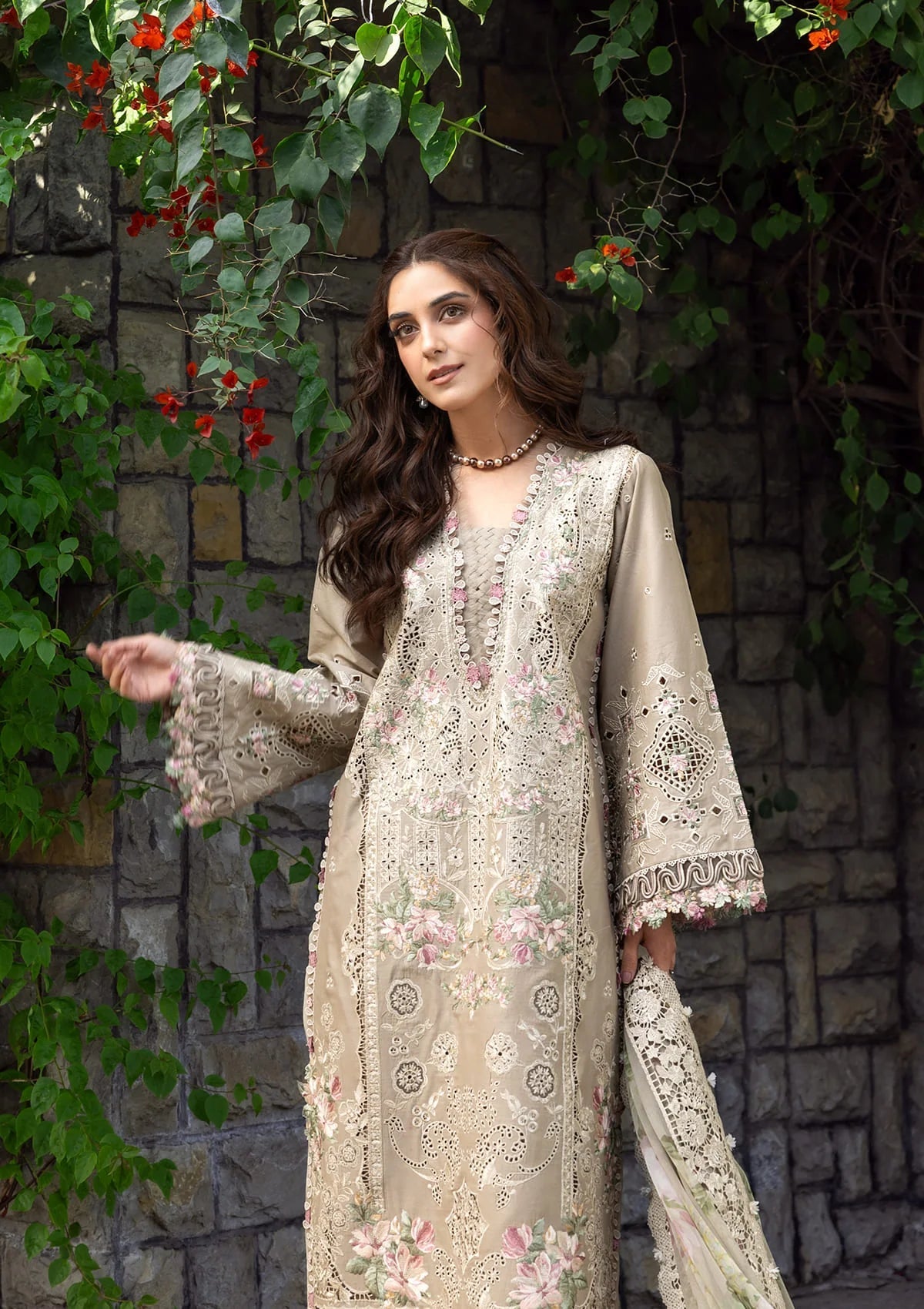 ELAF LUXURY LAWN '26=2A CAMELLIA Aangan the essence of lawn & chiffon