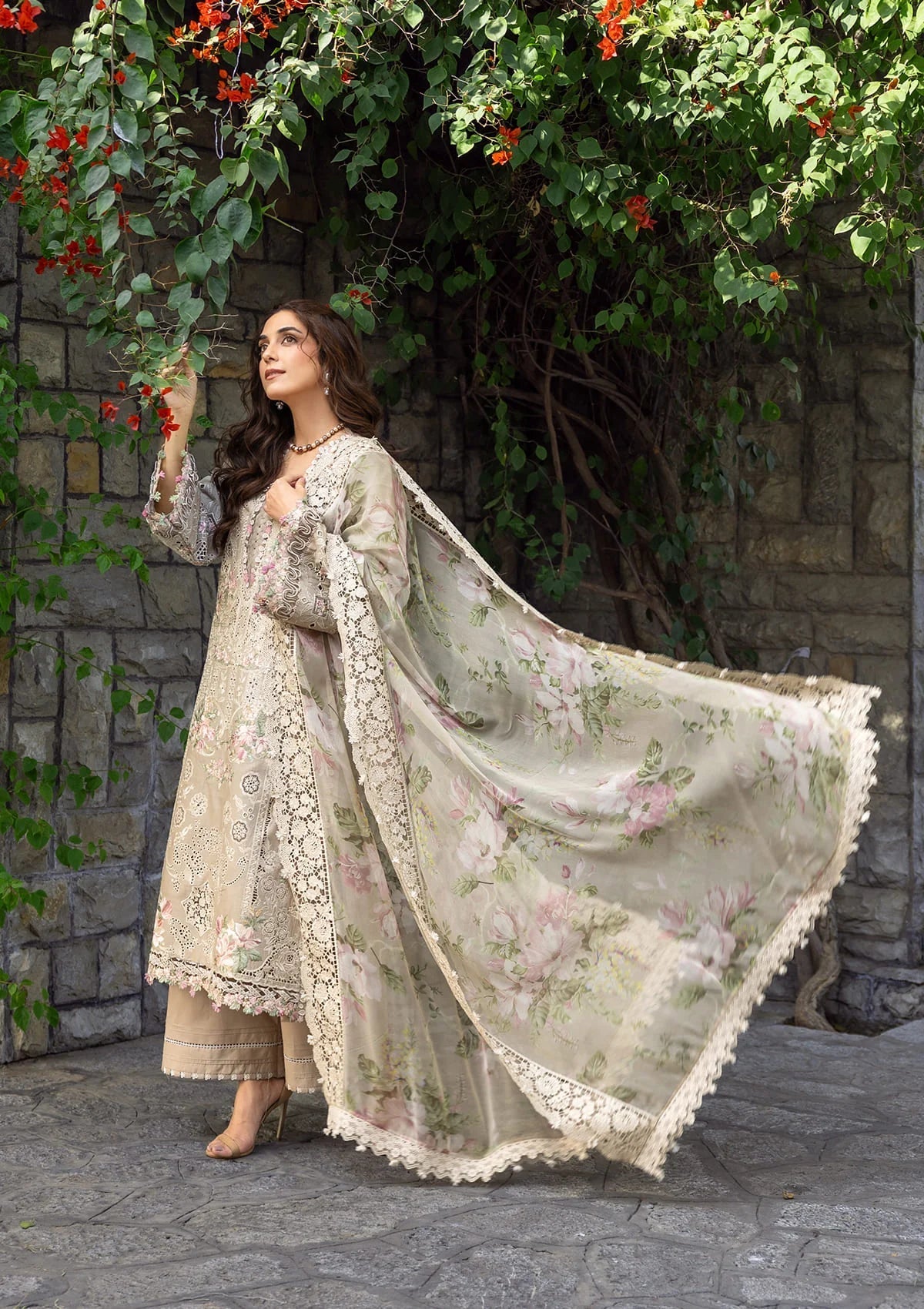ELAF LUXURY LAWN '26=2A CAMELLIA Aangan the essence of lawn & chiffon
