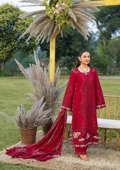 ELAF LUXURY LAWN '26=10 CHERIE LADY Aangan the essence of lawn & chiffon