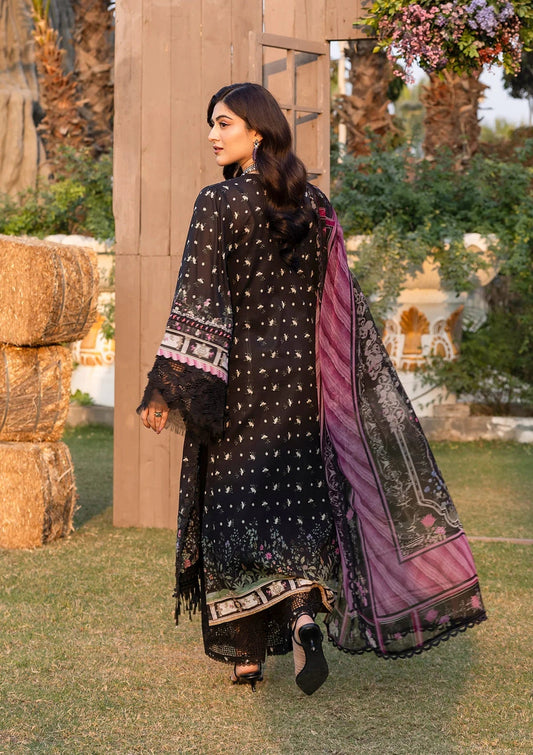 Elaf Chikankari Prints Lawn 2026=ERC-ERC-7A ARZO Aangan the essence of lawn & chiffon