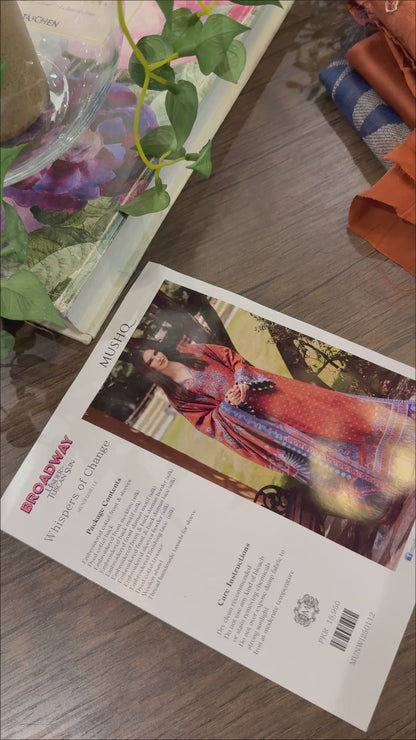 - Buy Mushq Broadway embroidered winter salwar suits online
- Mushq Broadway original Pakistani winter wear for women
