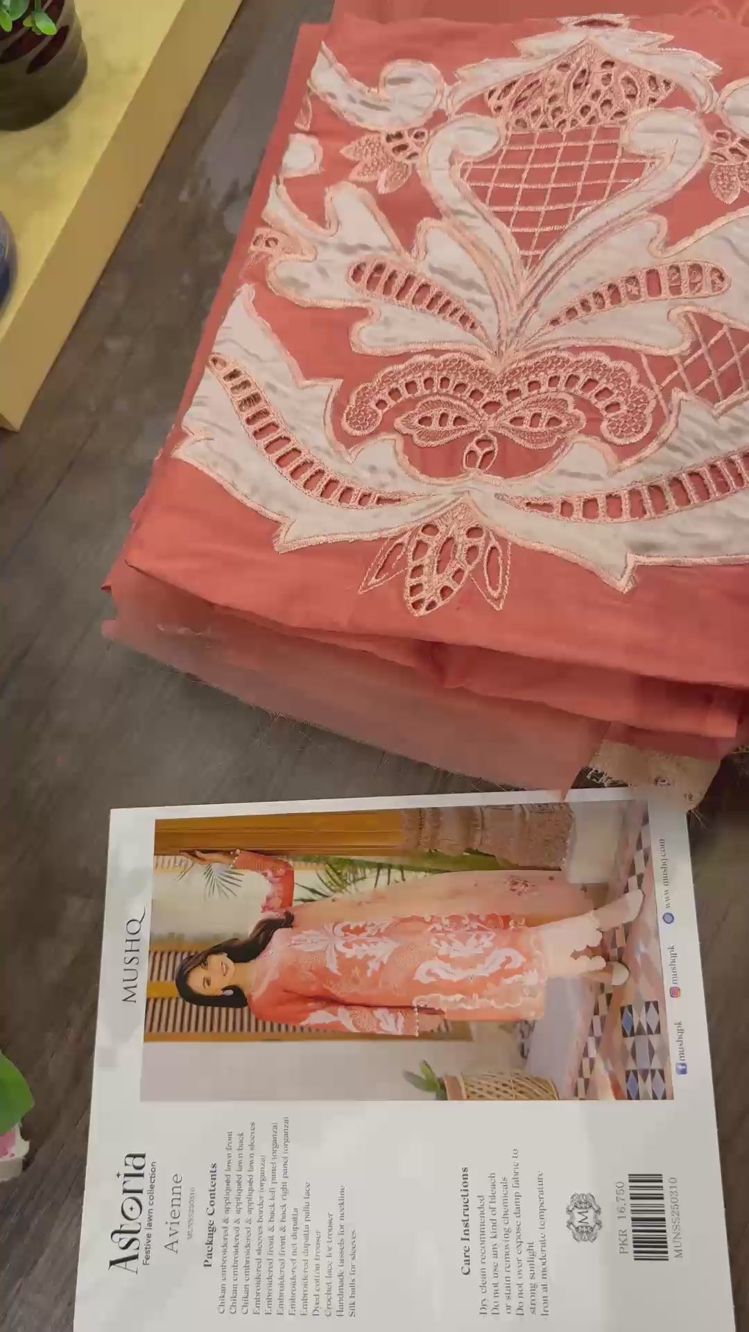 Mushq Astoria Festive Lawn '26-Avienne Aangan the essence of lawn & chiffon