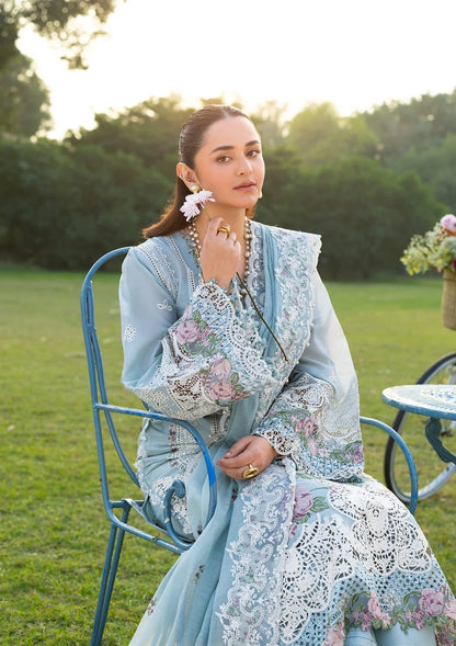ELAF LUXURY LAWN '26=07 MORNIG DRIZZLE Aangan the essence of lawn & chiffon