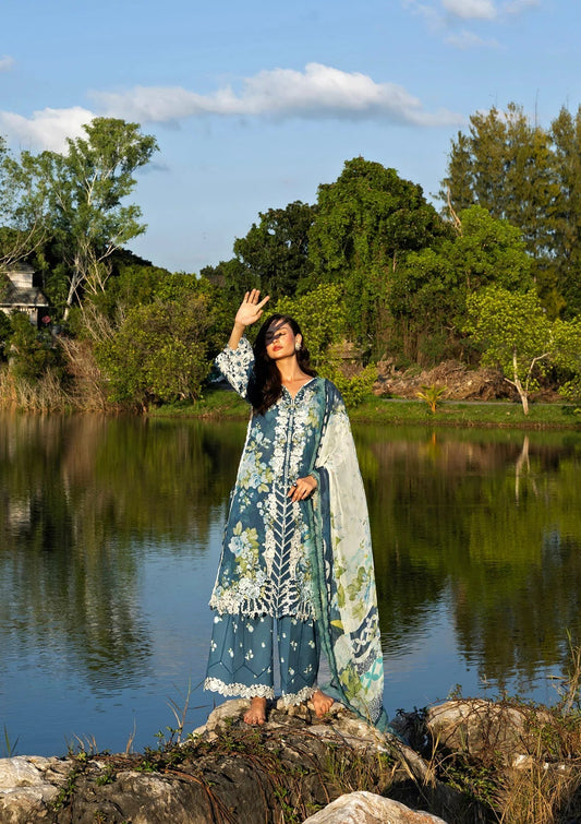 ELAF SIGNATURE LAWN=2026=7b Aangan | the Essence of Lawn & Chiffon