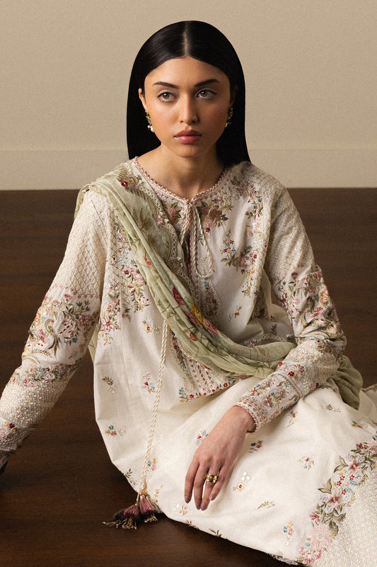 Zara Shahjahan Luxury Summer Lawn | Satori 2026-d5 Aangan | the Essence of Lawn & Chiffon