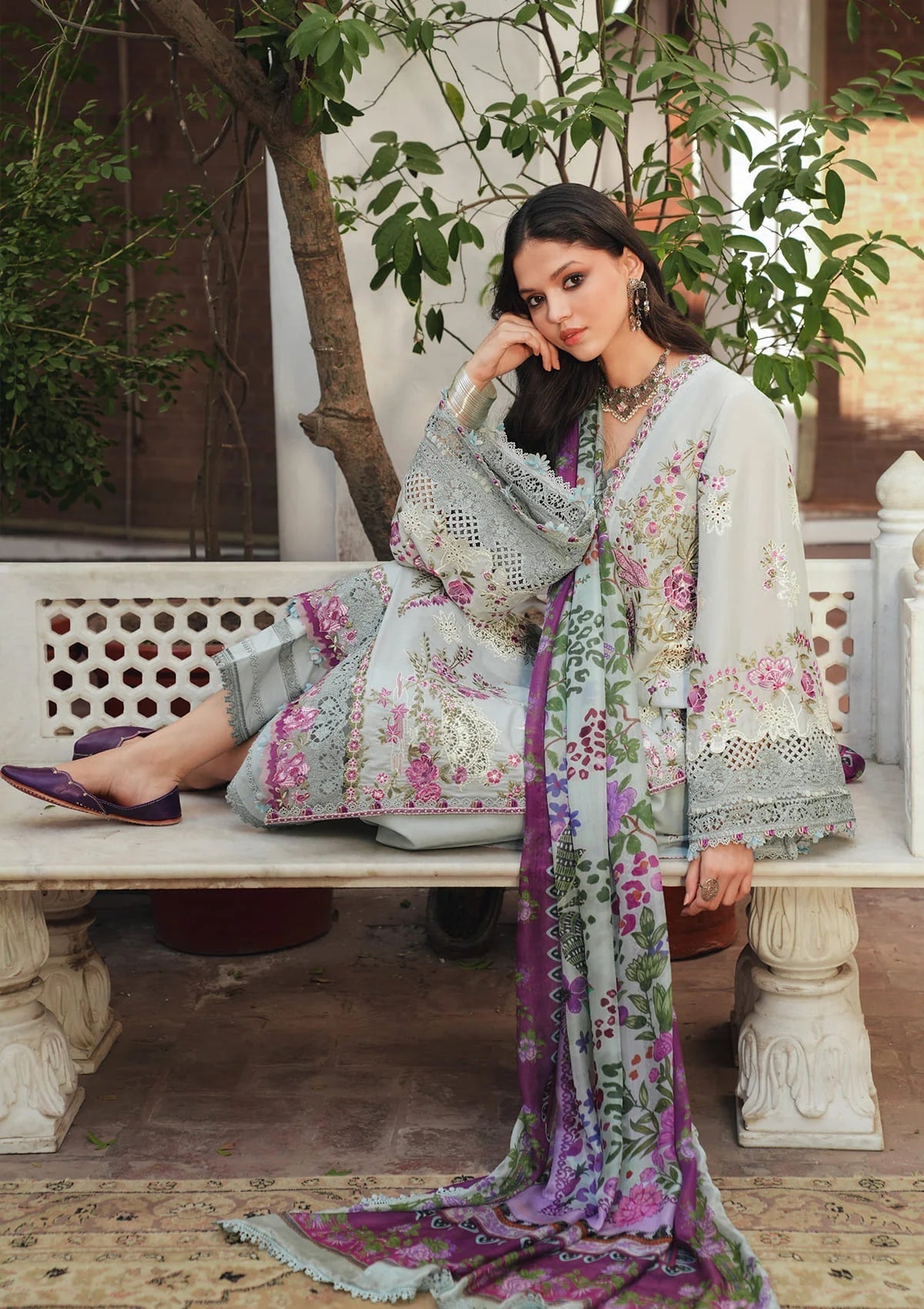 KAHF LUXURY LAWN 2026=6b Aangan | the Essence of Lawn & Chiffon