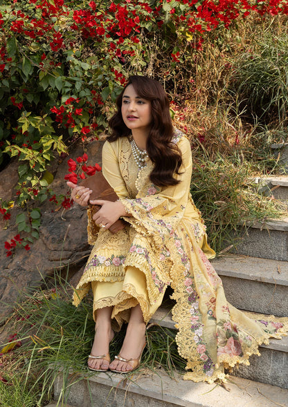ELAF LUXURY LAWN '26=05 SOUCI Aangan the essence of lawn & chiffon
