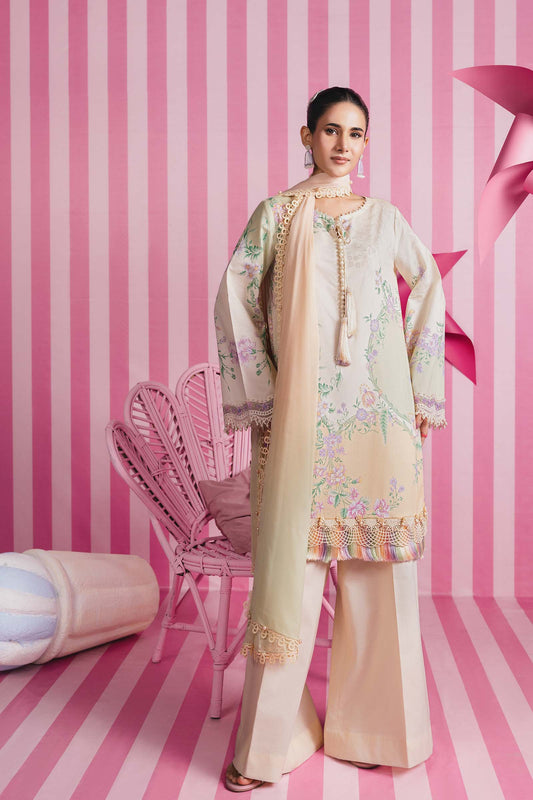 MARIA.B M.BASIC LAWN 202=7A Aangan the essence of lawn & chiffon