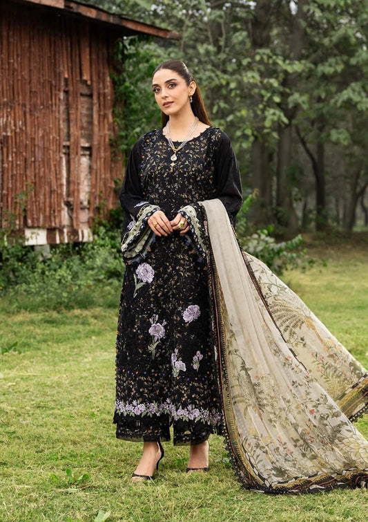 Elaf Chikankari Prints Lawn 2026=ERC--4A KOYAL Aangan the essence of lawn & chiffon