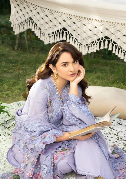 ELAF LUXURY LAWN '26=3B PARADISE Aangan the essence of lawn & chiffon