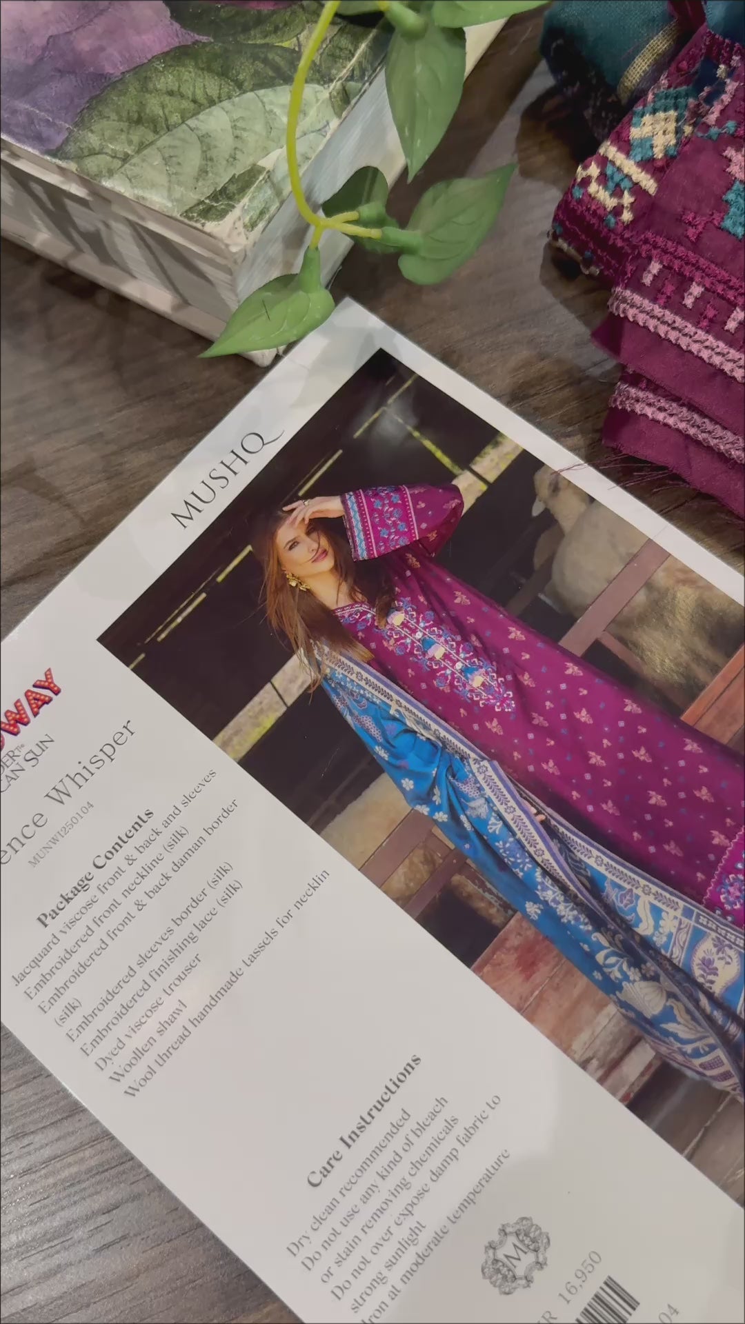 	Mushq Broadway winter collection Pakistani suits 2025
• 	Buy Mushq Broadway embroidered winter salwar suits online
• 	Mushq Broadway original Pakistani winter wear for women