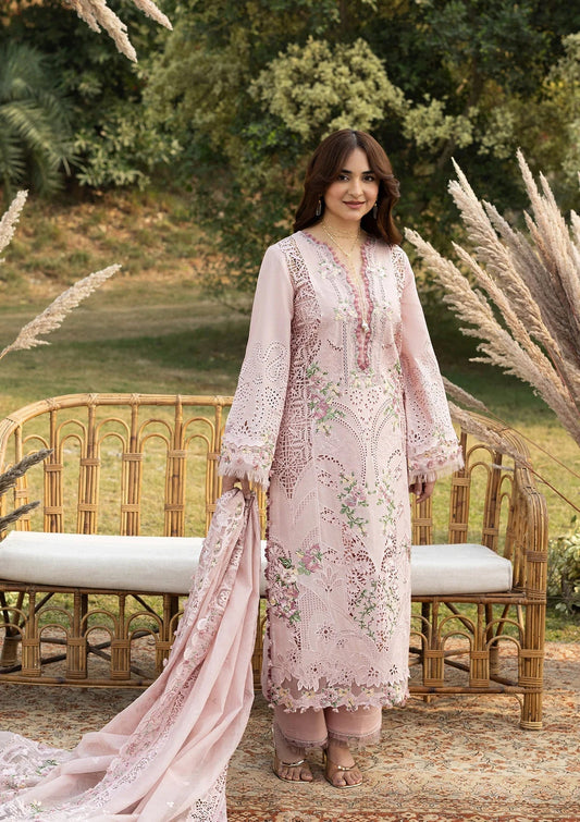 ELAF LUXURY LAWN '26=4A BLOOMING Aangan the essence of lawn & chiffon