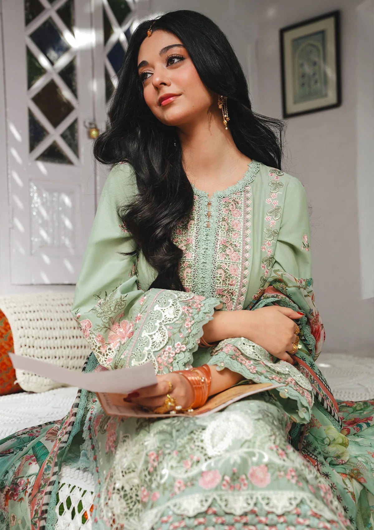 KAHF LUXURY LAWN 2026 =4B Aangan | the Essence of Lawn & Chiffon