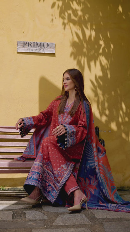 - Buy Mushq Broadway embroidered winter salwar suits online
- Mushq Broadway original Pakistani winter wear for women
