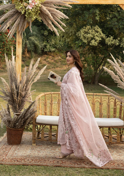 ELAF LUXURY LAWN '26=4A BLOOMING Aangan the essence of lawn & chiffon