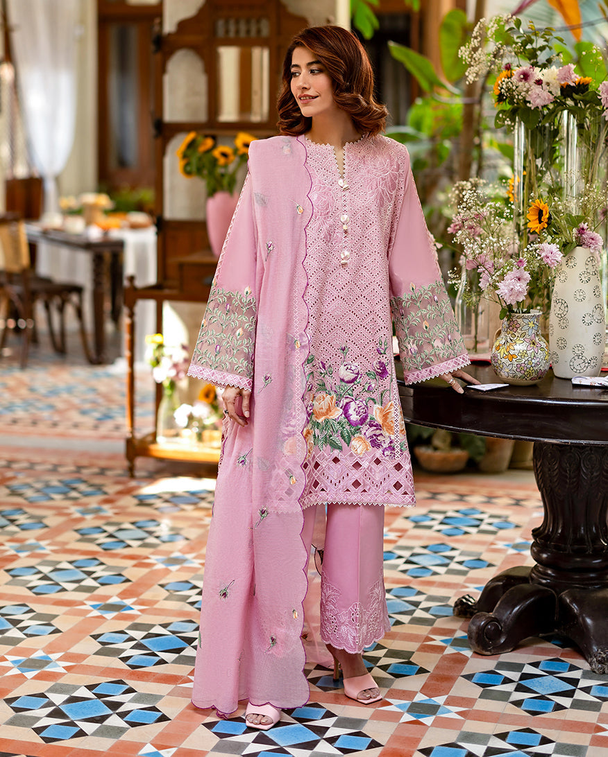Mushq Astoria Festive Lawn '26-Arabil Aangan the essence of lawn & chiffon