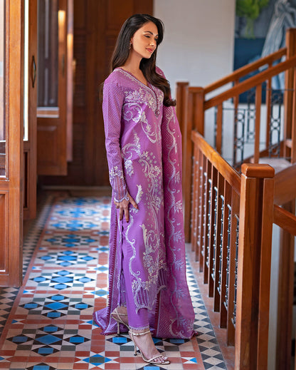 Mushq Astoria Festive Lawn '26-Arielle Aangan the essence of lawn & chiffon
