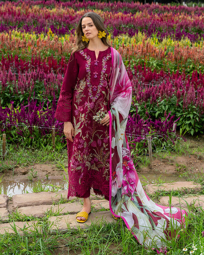 Secret Garden Hemline Lawn by Mushq 2026| Aurora Petals Aangan | the Essence of Lawn & Chiffon